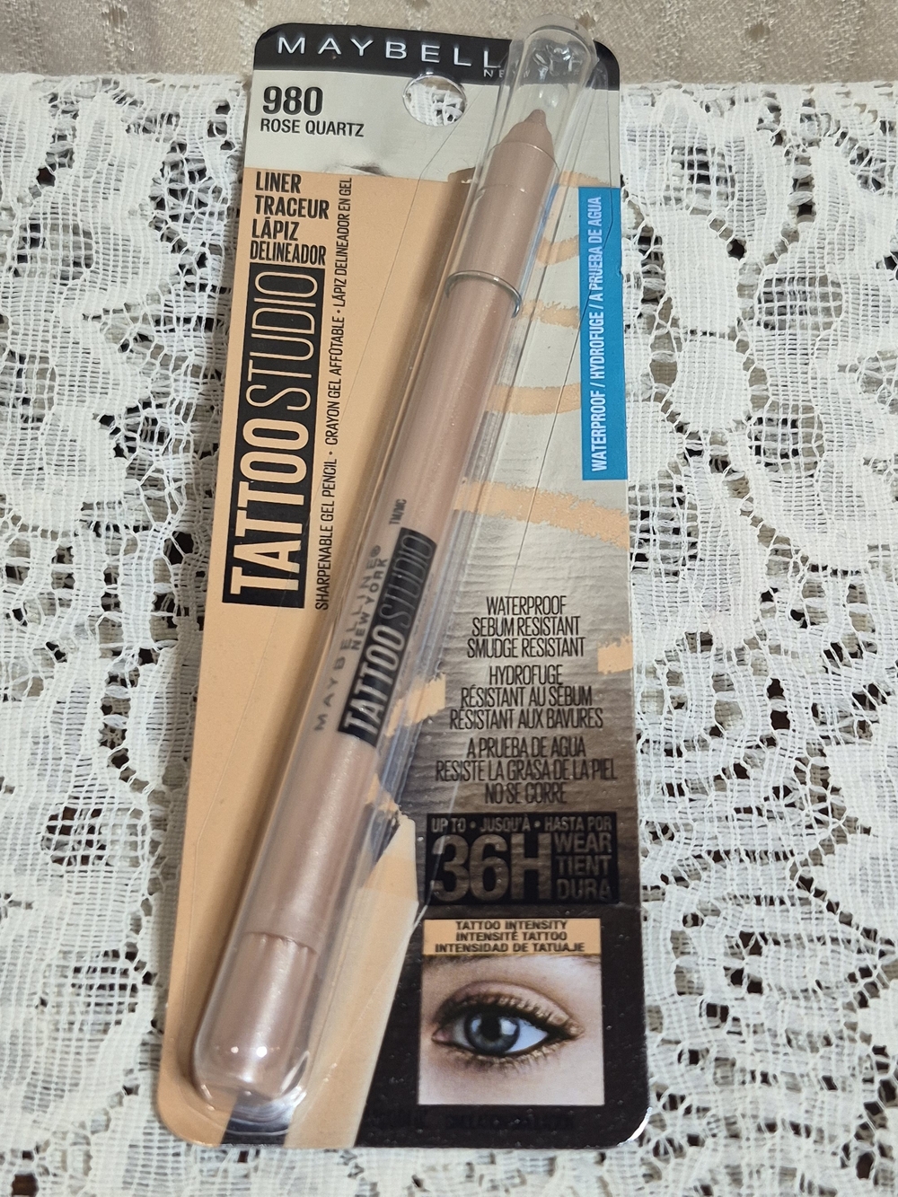 Maybelline Tattoo Studio Waterproof Gel Eyeliner 980 Rose Quartz